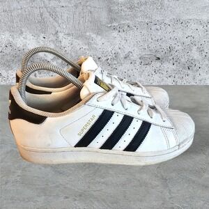 Adidas Superstar Sneakers Men's Size 7.5 Women's 8.5 Retro Casual‎ Leather